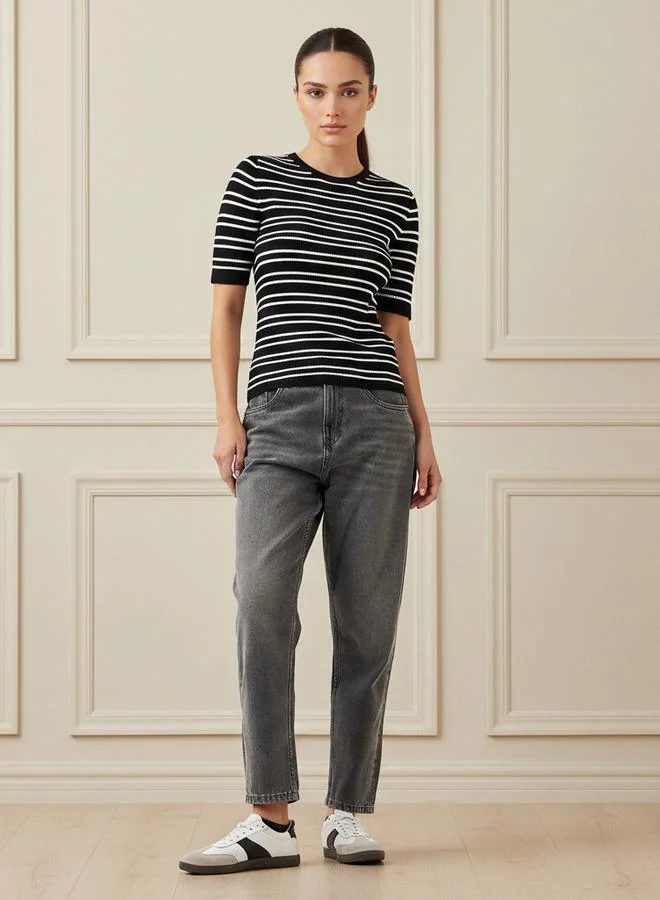 سبلاش فيڤ Striped Crew Neck Sweater